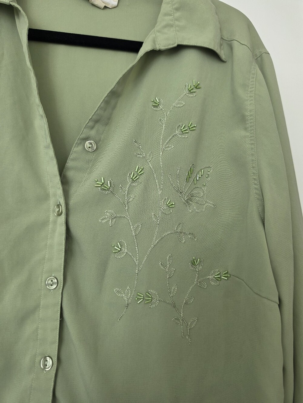 Pretty Vintage Beaded Blouse - Picture 2 of 7
